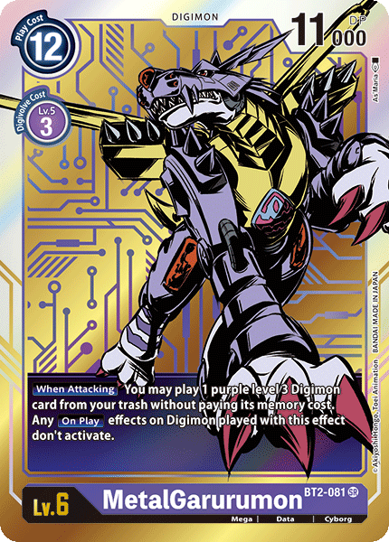 MetalGarurumon BT2-081 Alternate Art