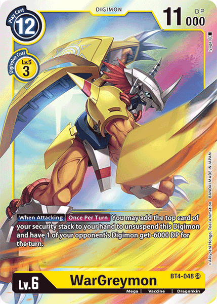 Wargreymon BT4-048 SR